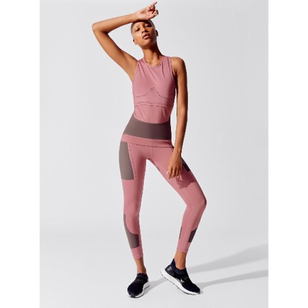 Adidas by Stella McCartney Rose and Charcoal Tank Top - Picture 10 of 16
